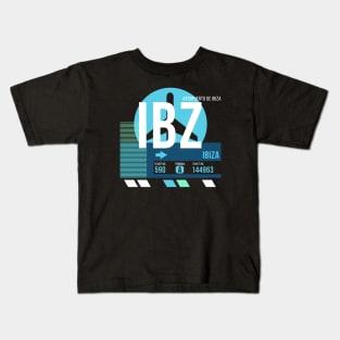 Ibiza (IBZ) Airport Code Baggage Tag A Kids T-Shirt